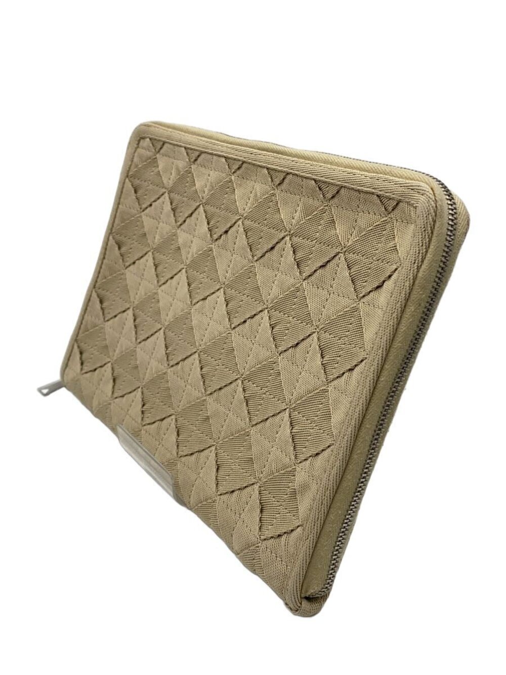 Bottega Veneta Beige Cream Tan Clutch Bag Tan Cream